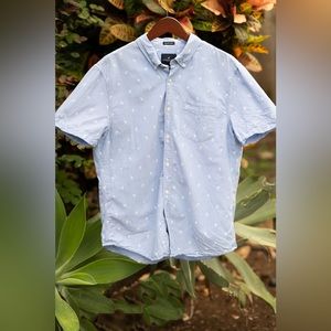 American Eagle button down with palm trees